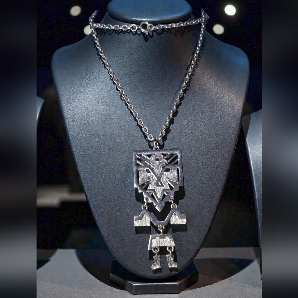 Vtg Articulated Thunderbird NA style Necklace